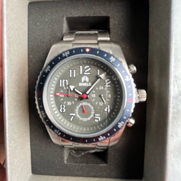 Shield Exley Chronograph Diver Stainless Steel Watch - Picture 3 of 6